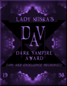 Thanks for the award Lady Miska! (11/05/98)